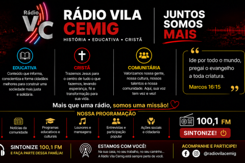Tem novidade chegando para você, #radiovilacemigbh